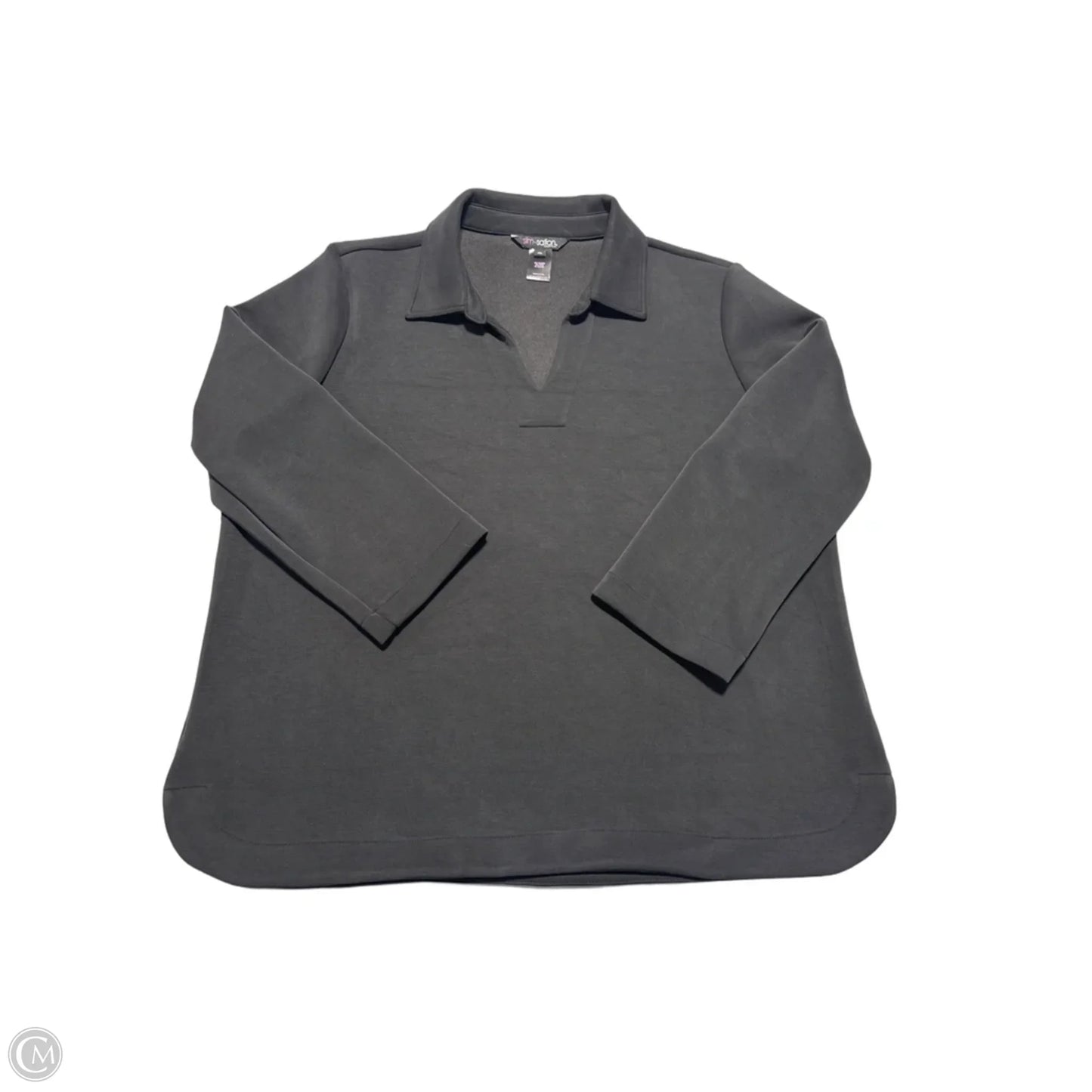 Top Long Sleeve By Multiples In Black, Size: Xl