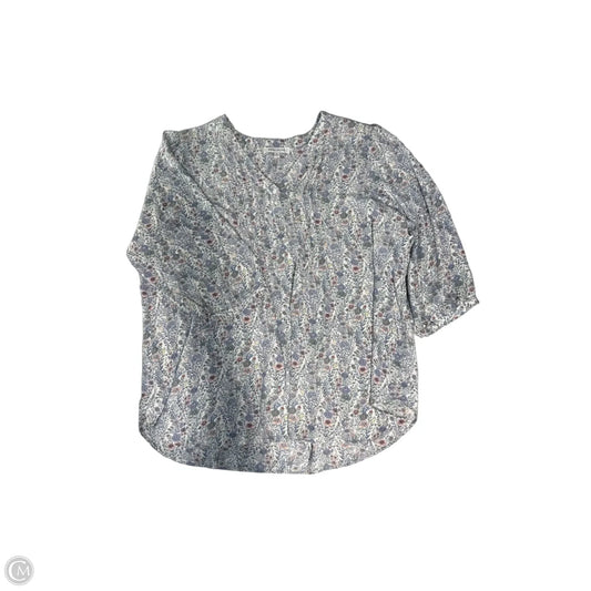 Blouse 3/4 Sleeve By Rose And Olive In Floral Print, Size: 2x