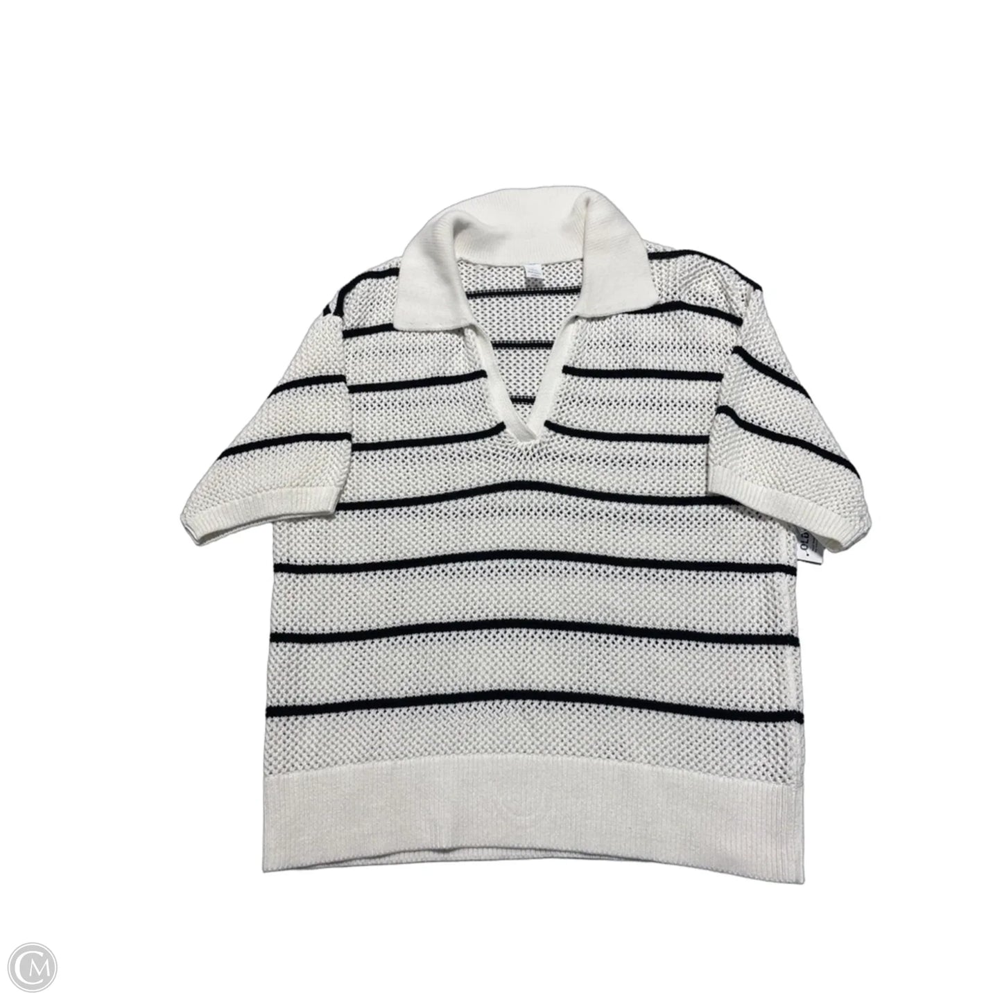 Top Short Sleeve By Old Navy In Striped Pattern, Size: L
