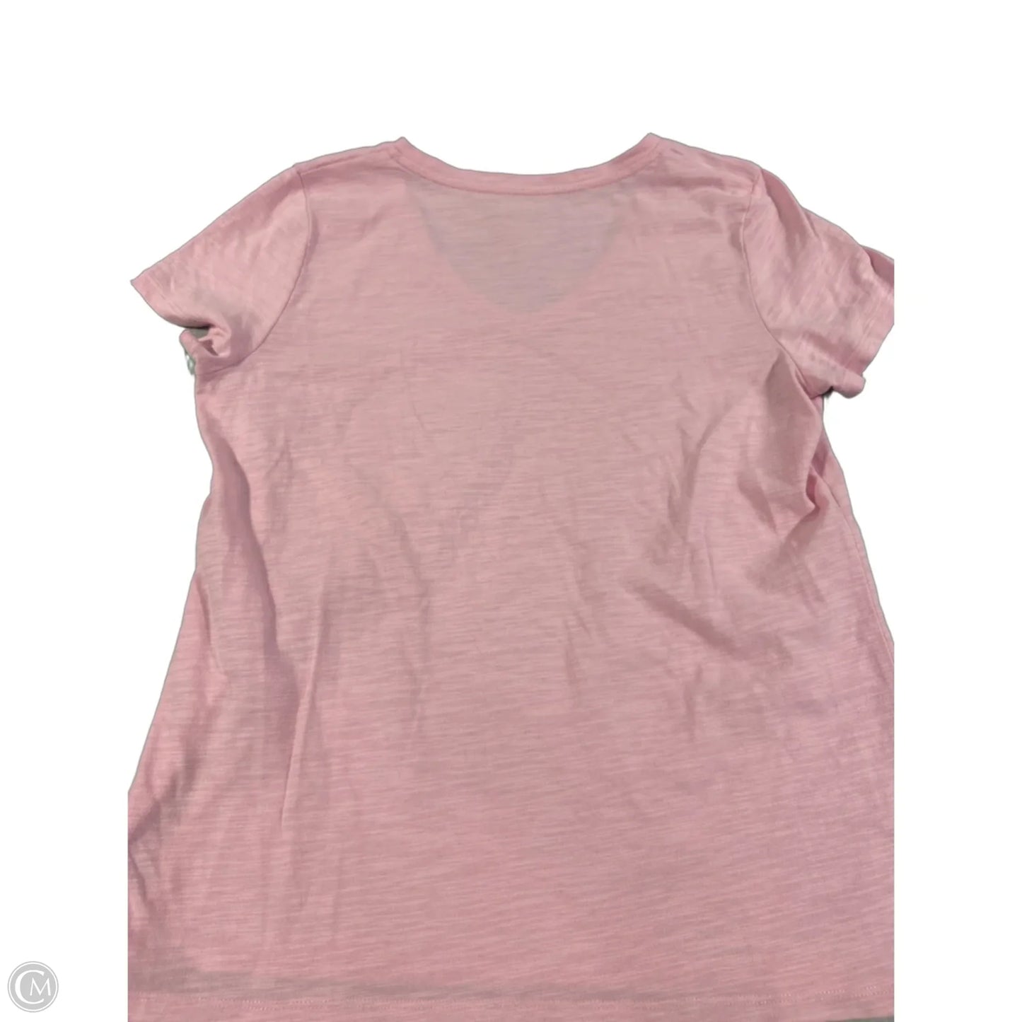 Top Short Sleeve By Talbots In Pink, Size: L