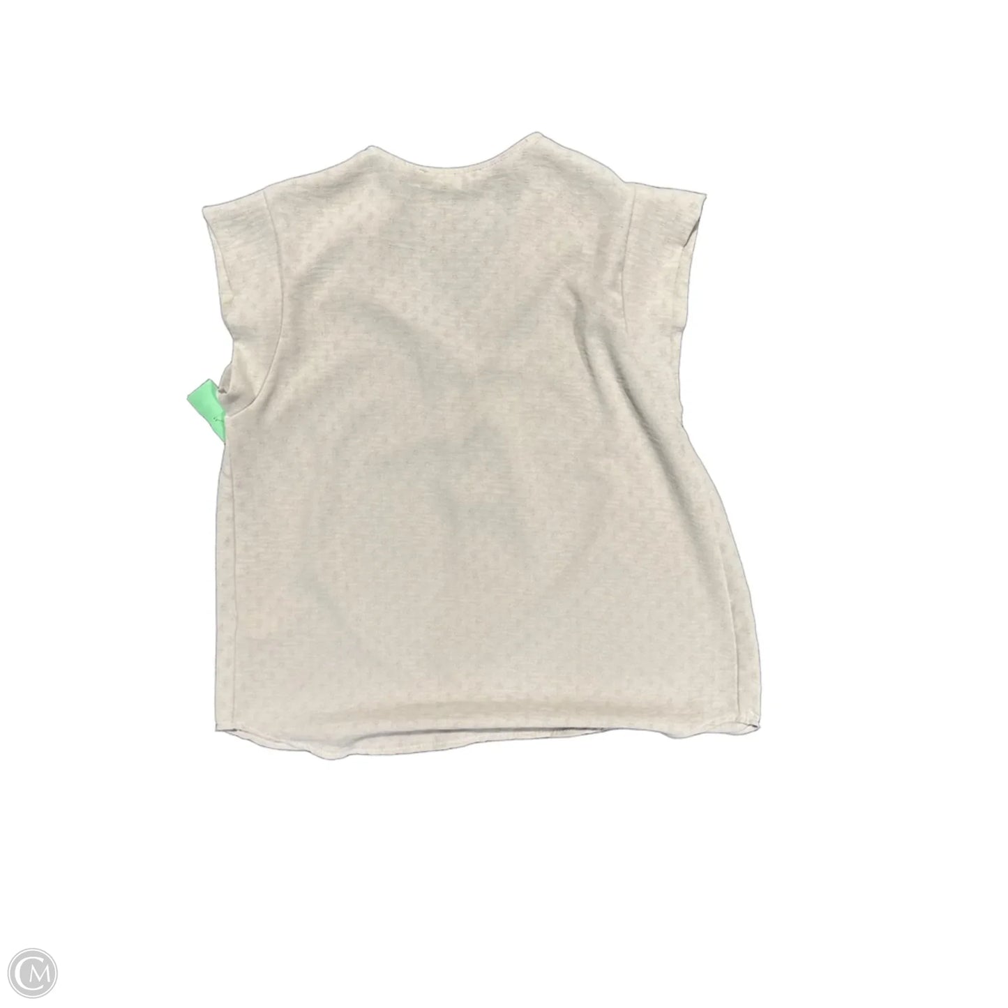 Top Short Sleeve By Les Amis In Tan, Size: M