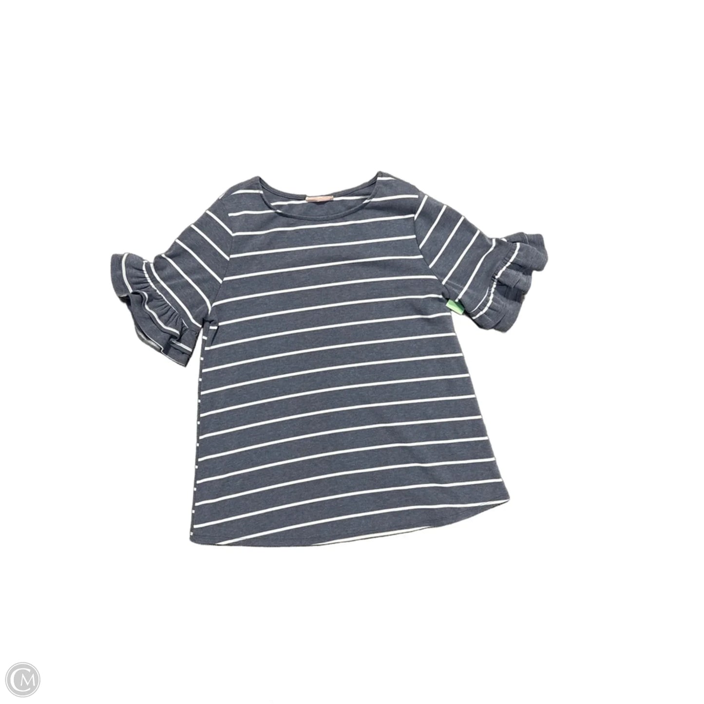 Top Short Sleeve By Ces Femme In Striped Pattern, Size: M