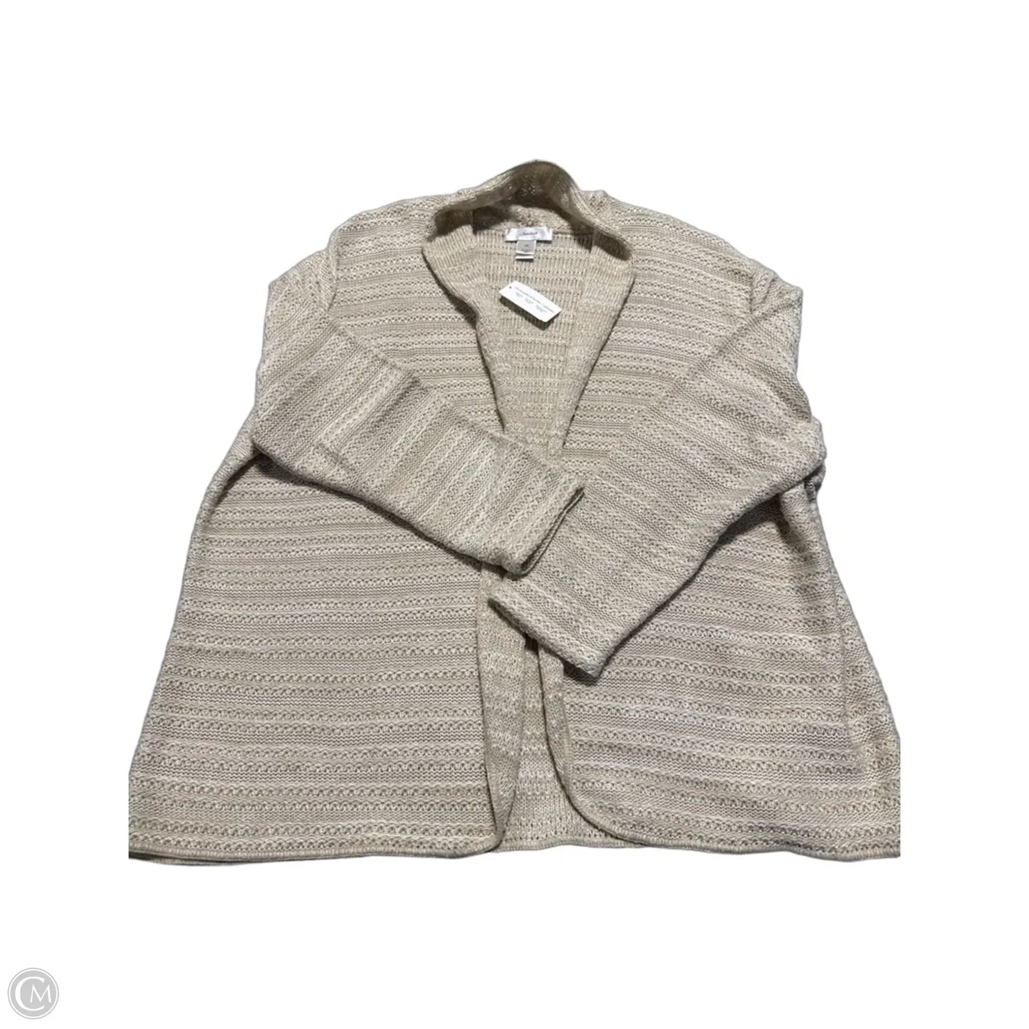 Cardigan By Cj Banks In Tan, Size: 2x