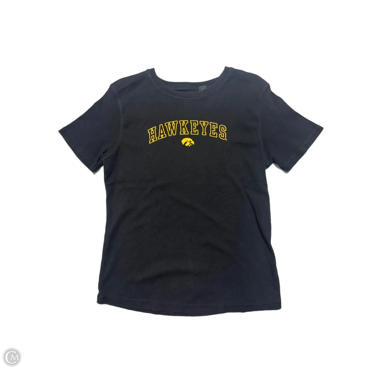 Top Short Sleeve By Cmc In Black, Size: L