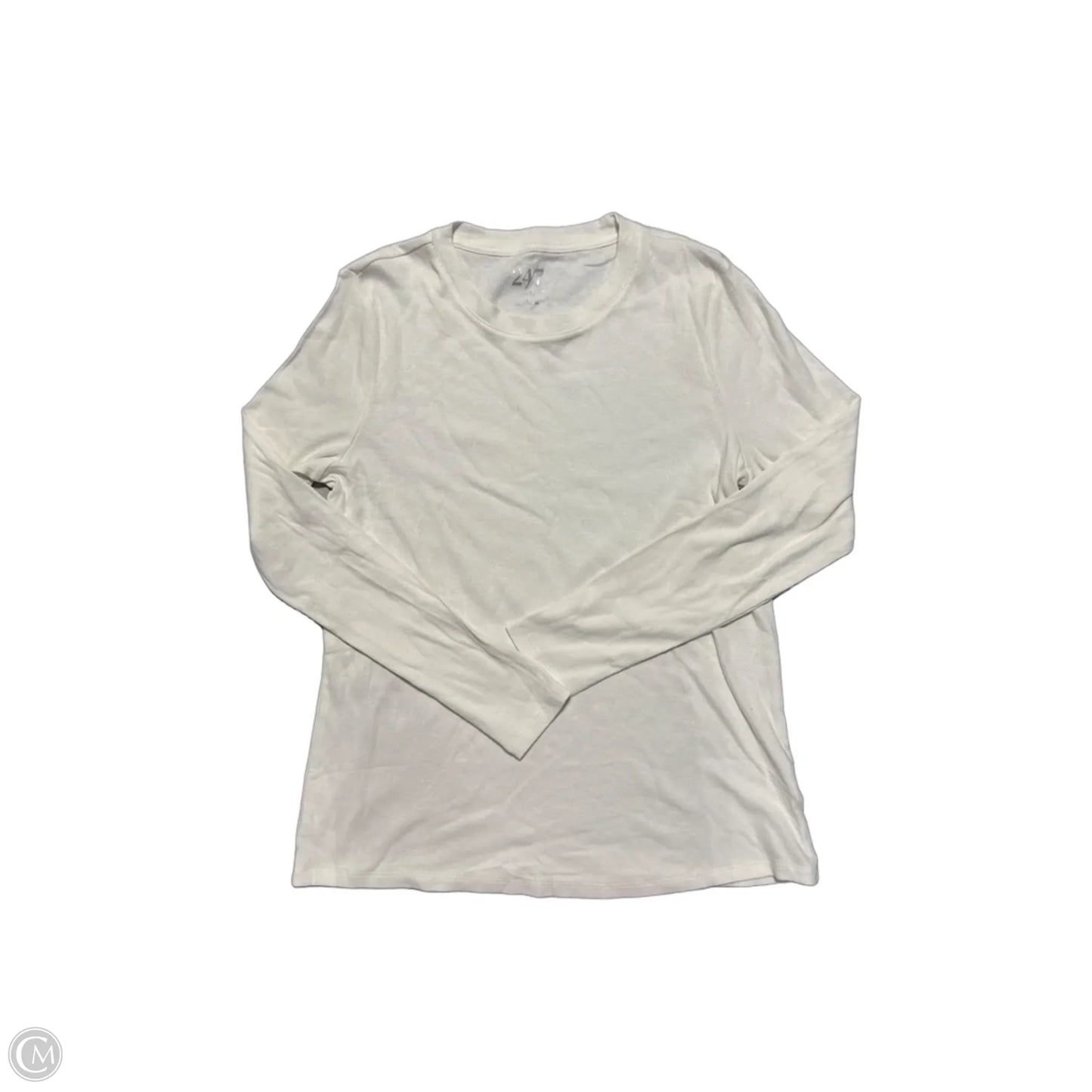 Top Long Sleeve By Maurices In White, Size: L