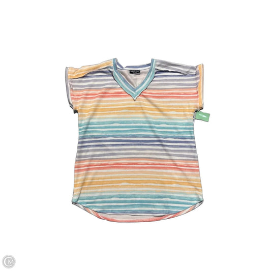 Top Short Sleeve By Heimish Usa In Multi-colored, Size: S
