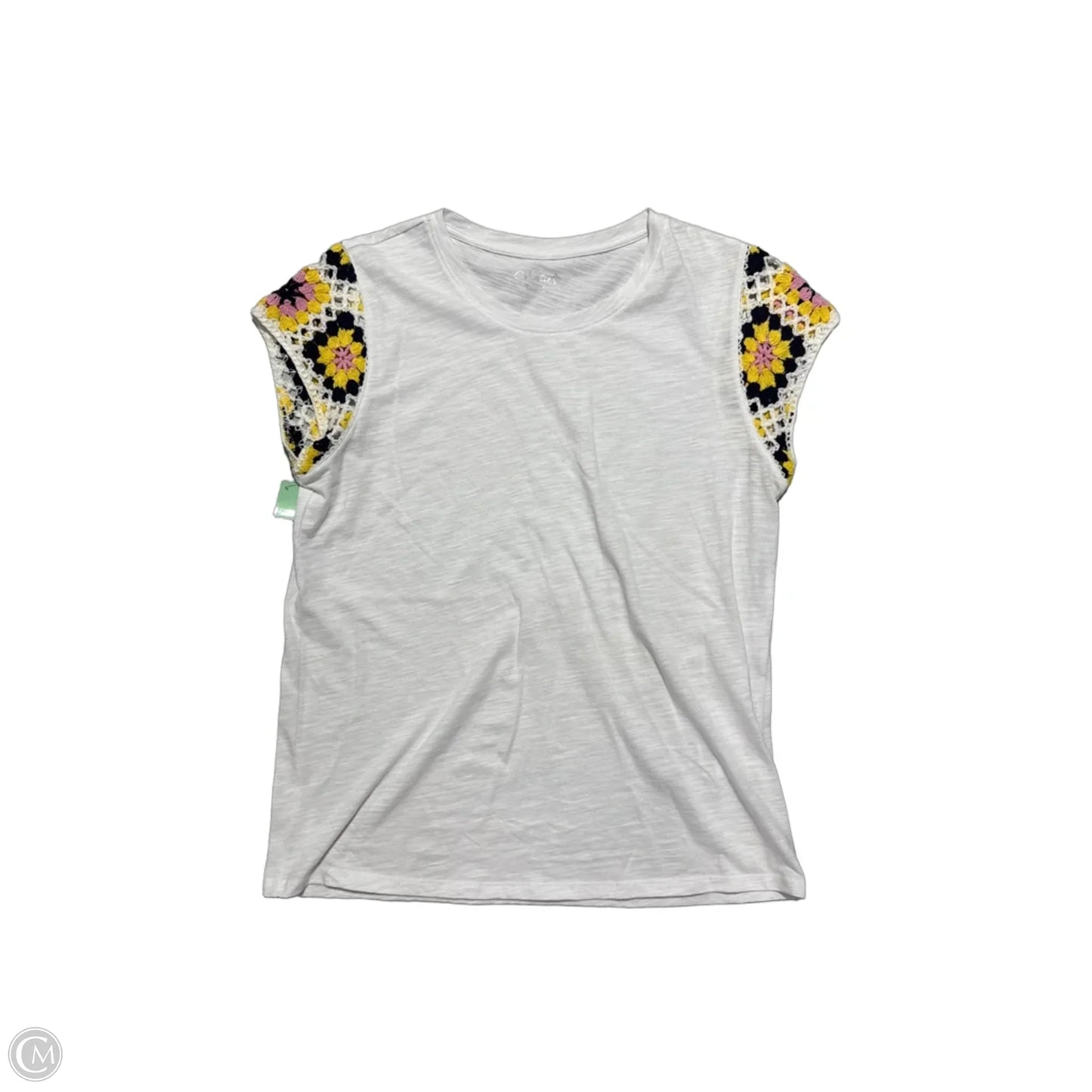 Top Short Sleeve By Charlie B In White, Size: M