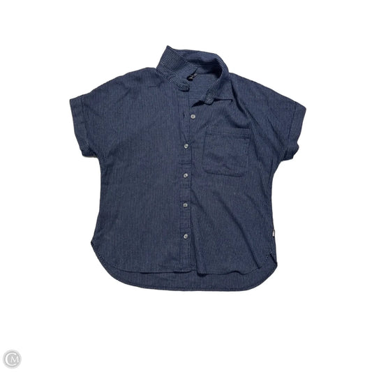 Top Short Sleeve By Eddie Bauer In Navy, Size: Xs