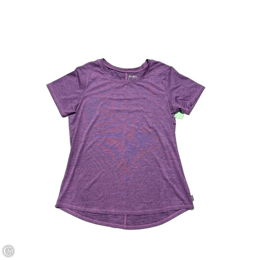 Top Short Sleeve By Eddie Bauer In Purple, Size: M