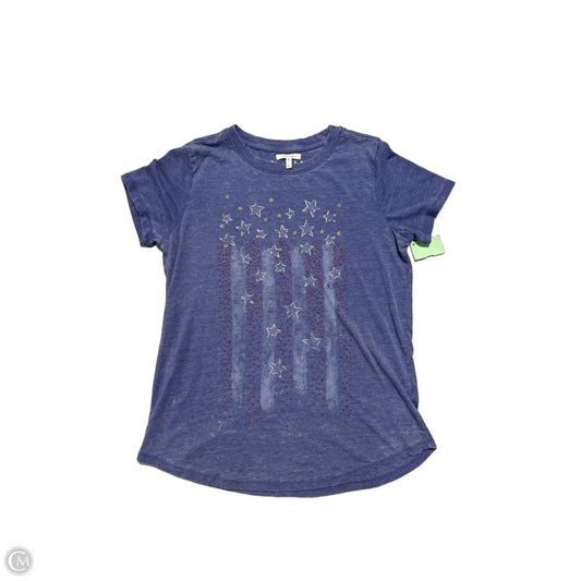 Top Short Sleeve By Maurices In Blue, Size: S