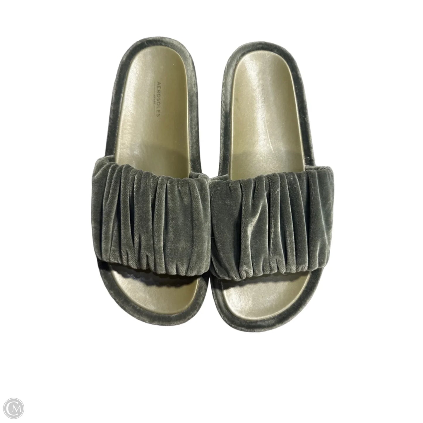 Sandals Heels Platform By Aerosoles In Green, Size: 8