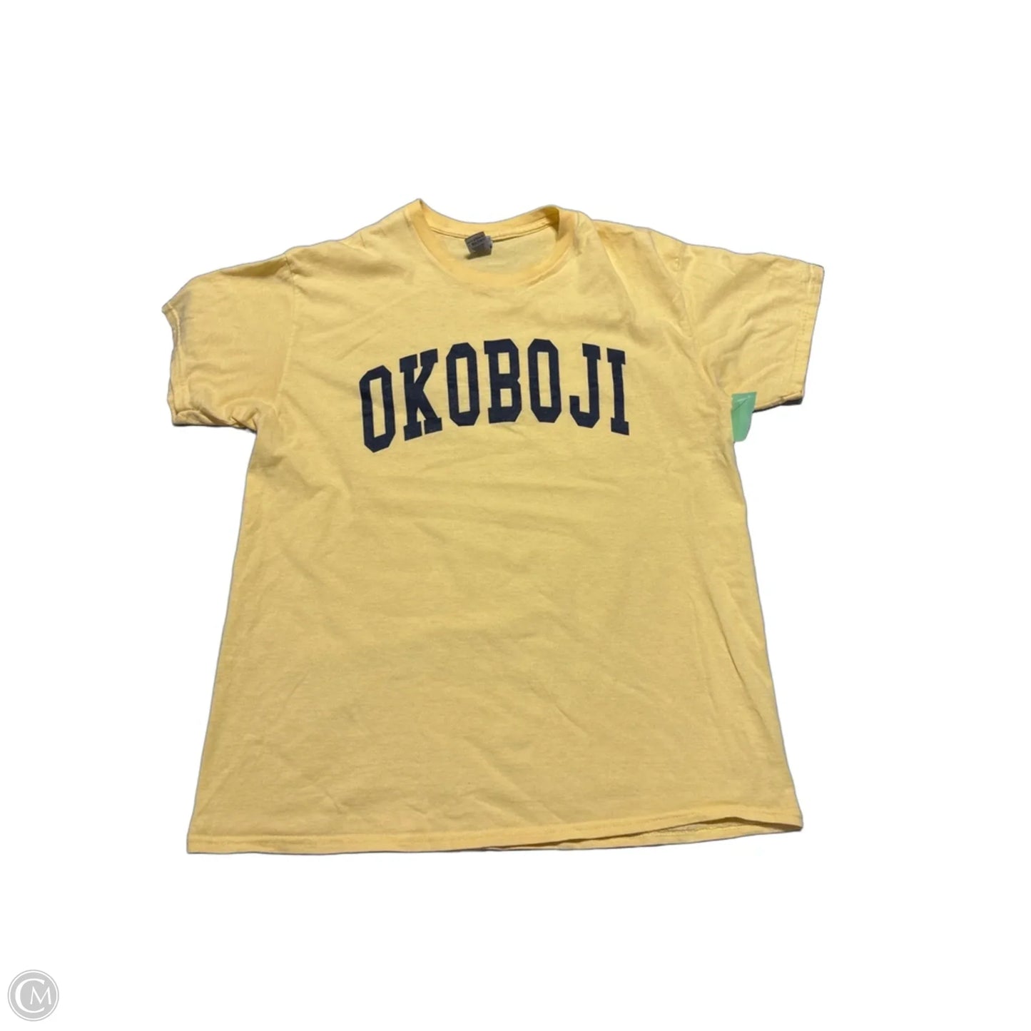 Top Short Sleeve Basic By Gildan In Yellow, Size: L
