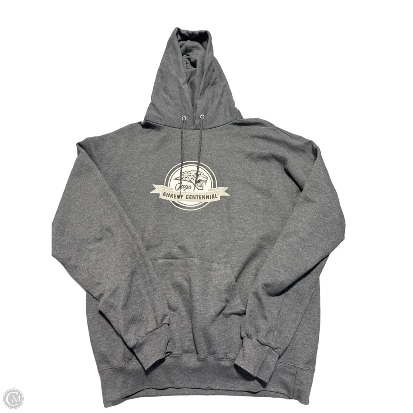 Top Long Sleeve By Champion In Grey, Size: L