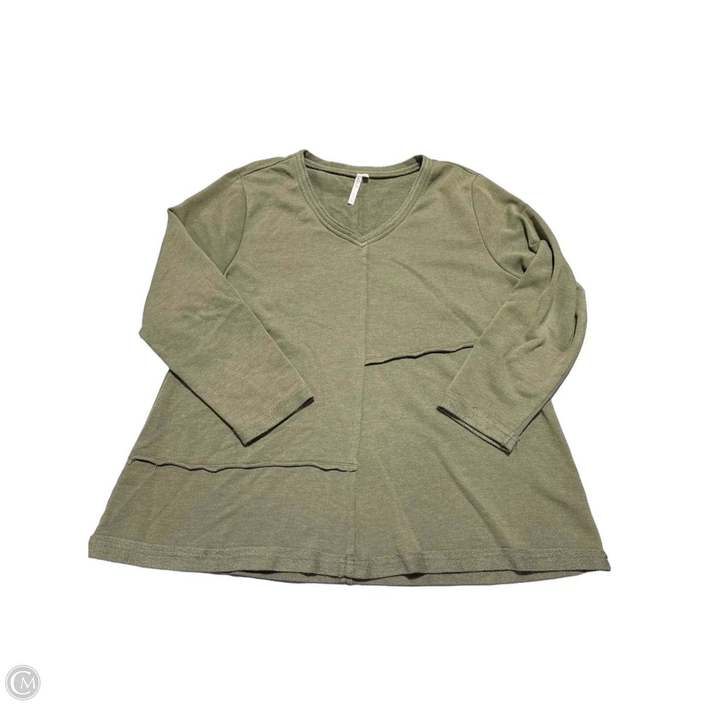Top Long Sleeve By Lulu B In Green, Size: Xl