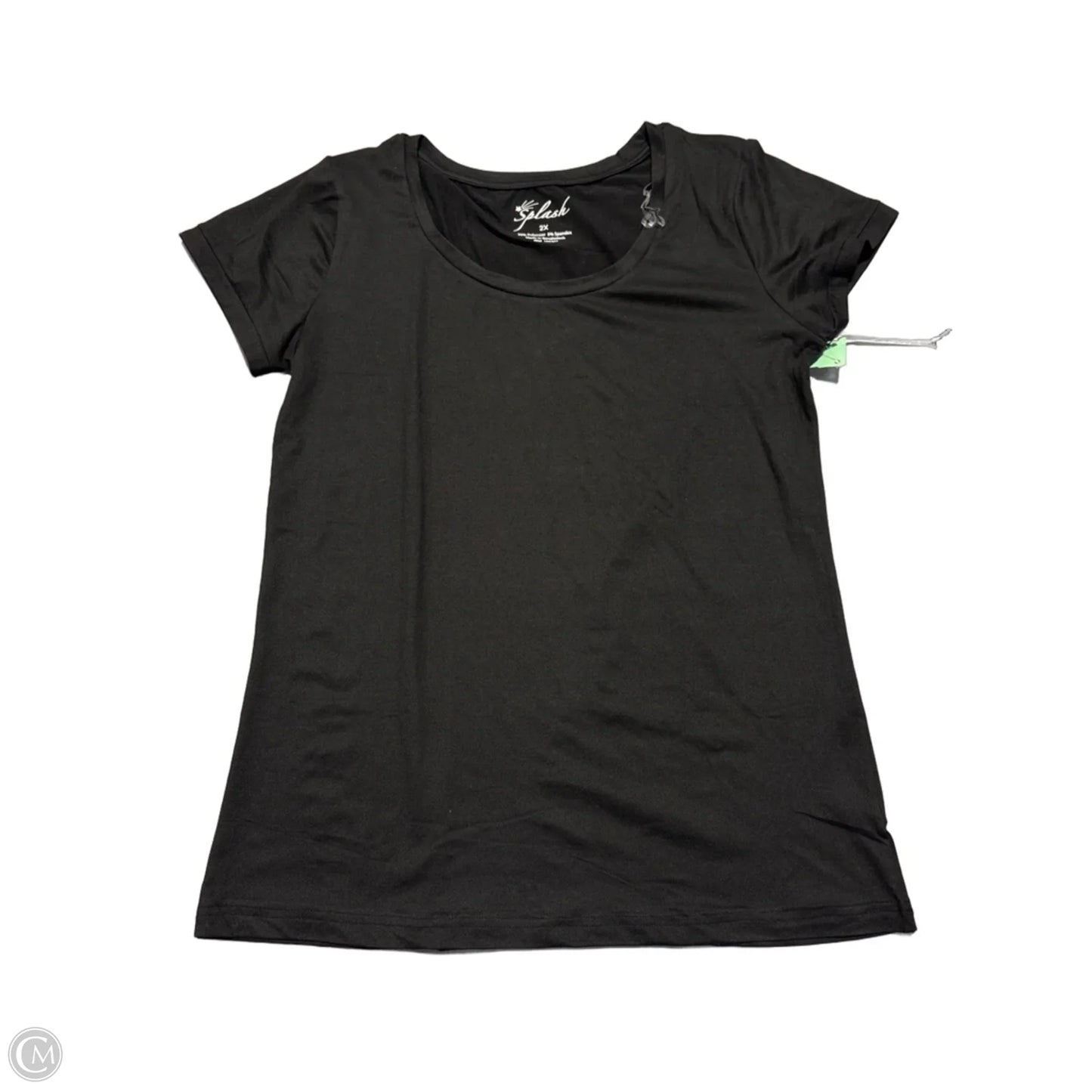 Top Short Sleeve Basic By Cmc In Black, Size: 2x