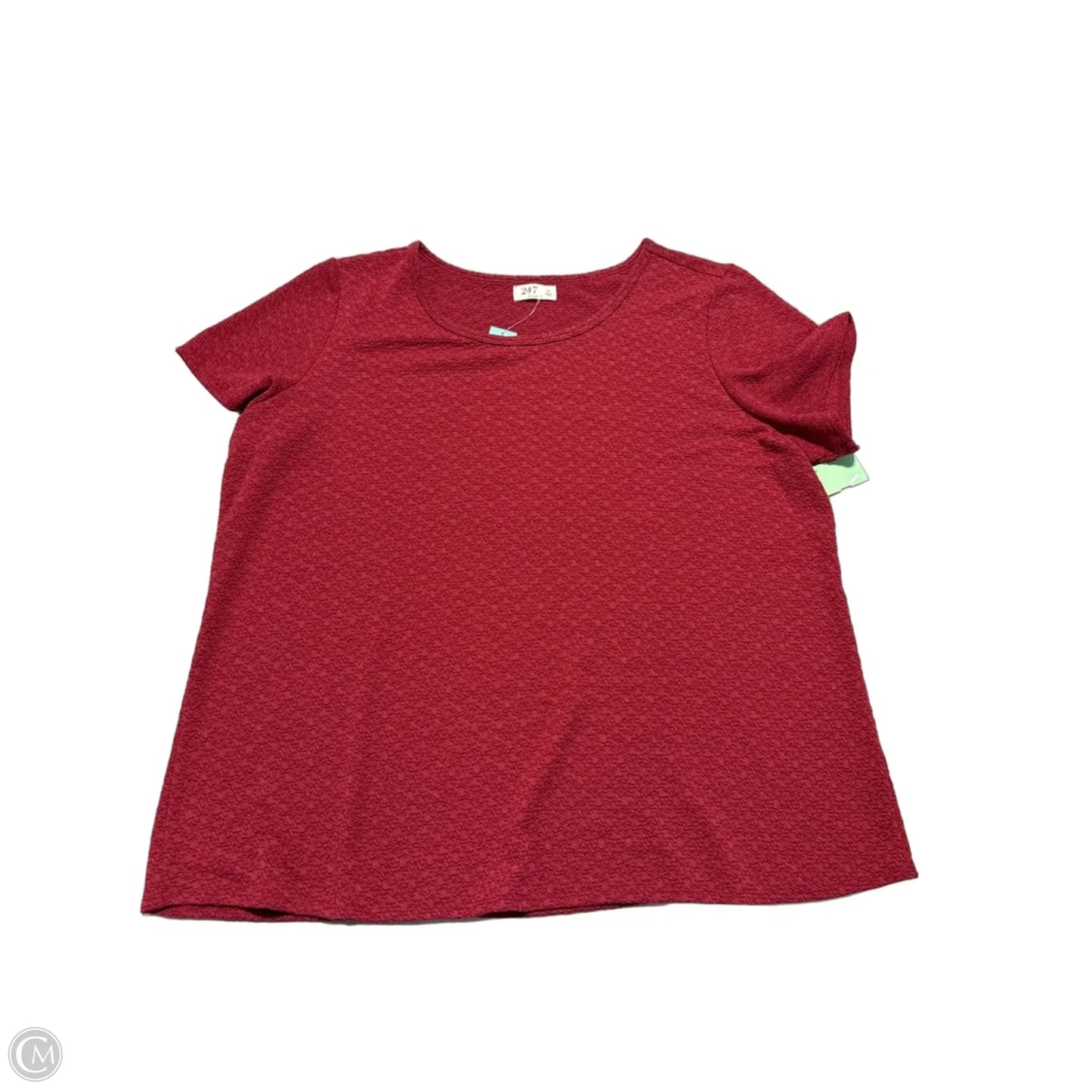 Top Short Sleeve By Maurices In Red, Size: 2x