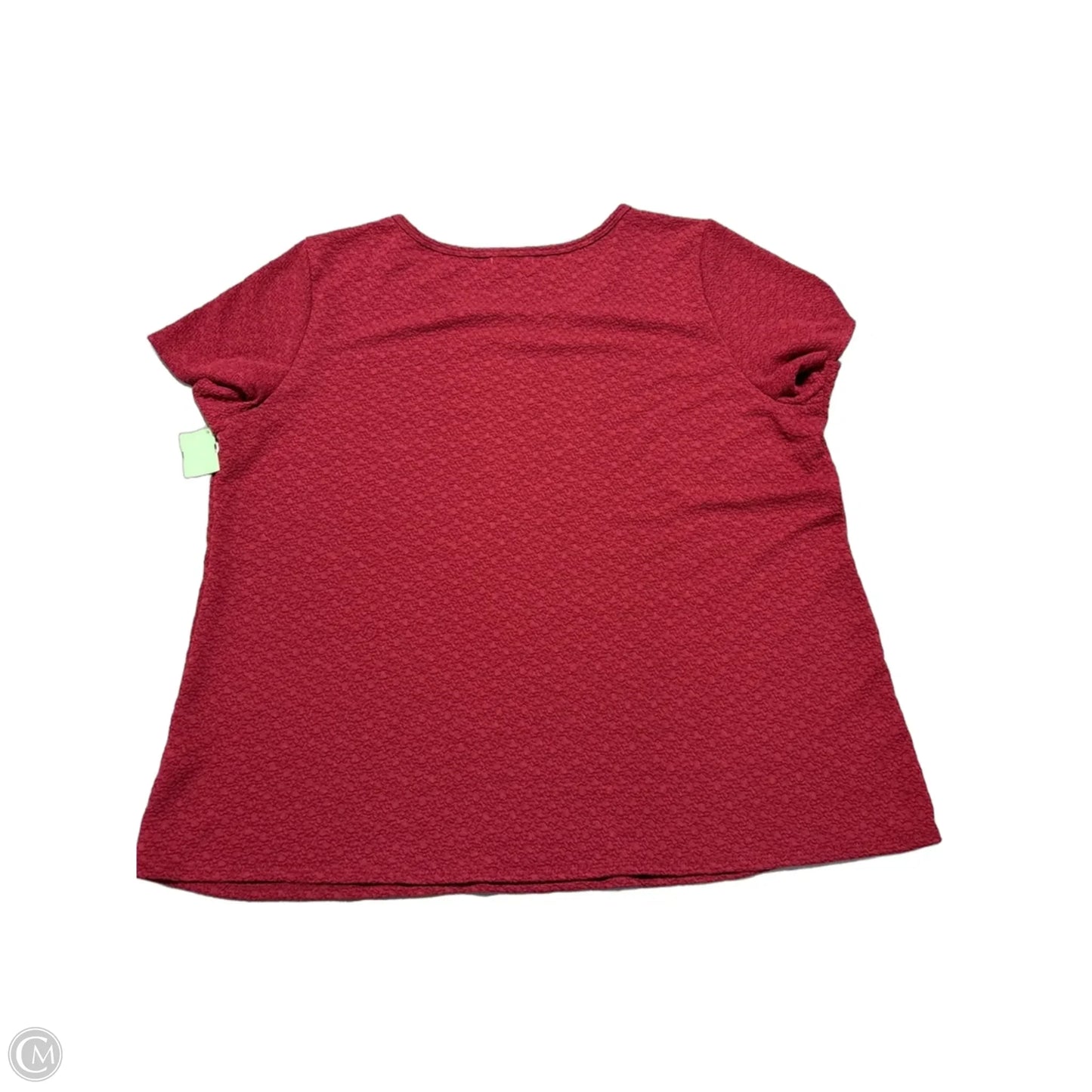 Top Short Sleeve By Maurices In Red, Size: 2x