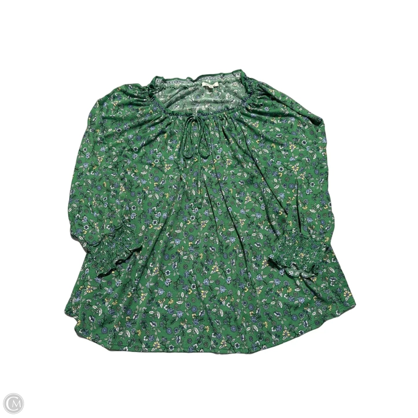 Top Long Sleeve By Max Studio In Green, Size: 2x