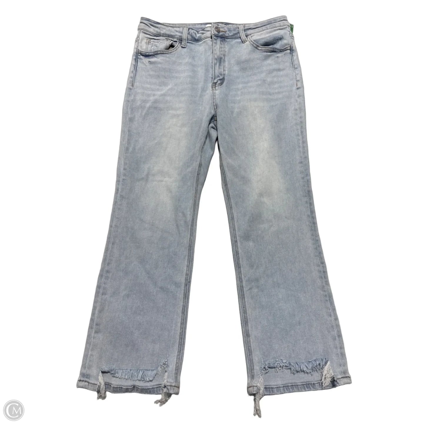 Jeans Straight By Vervet In Blue Denim, Size: 14