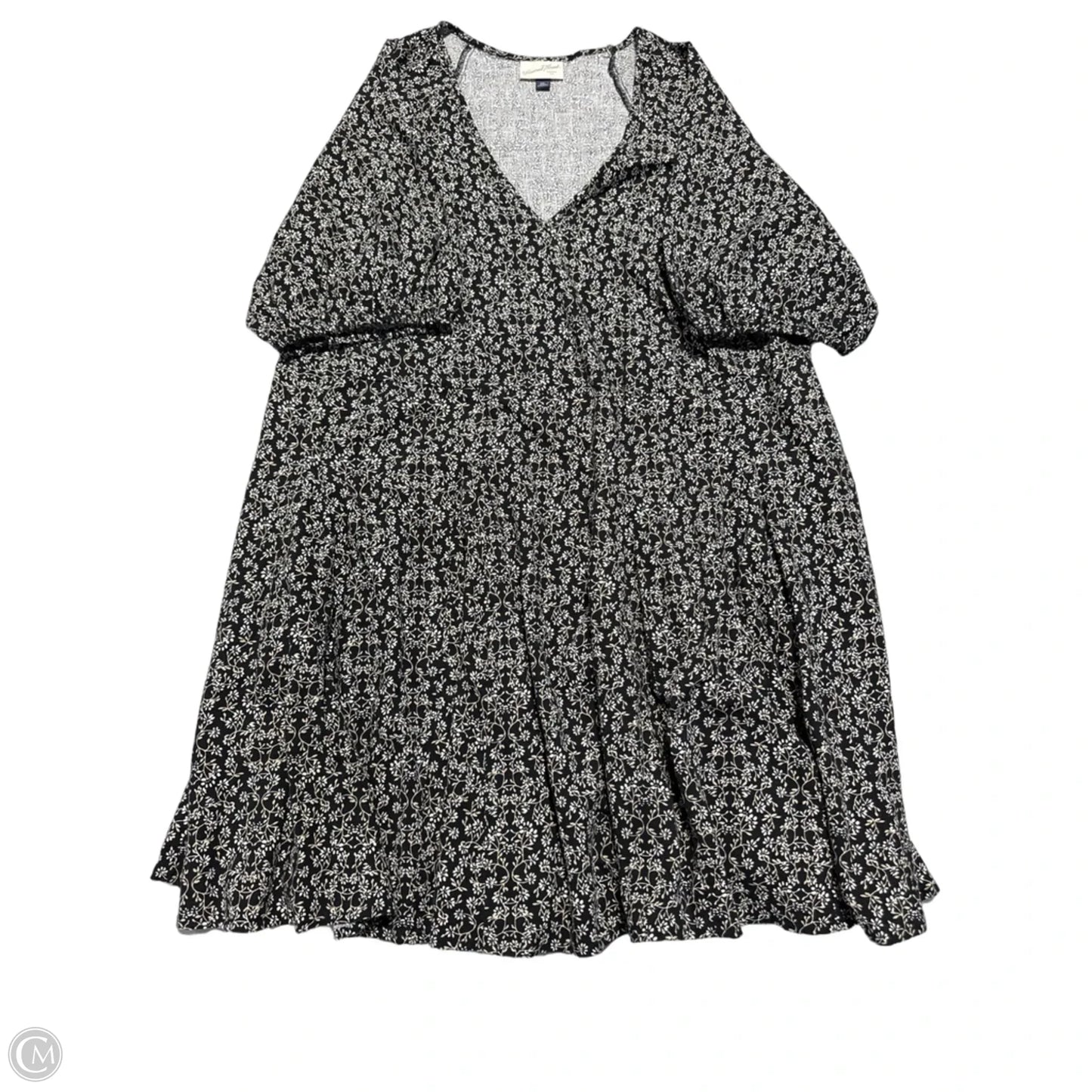 Dress Casual Midi By Universal Thread In Black & White, Size: Xxl