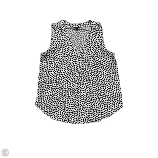Tank Top By Ann Taylor In Black & White, Size: S