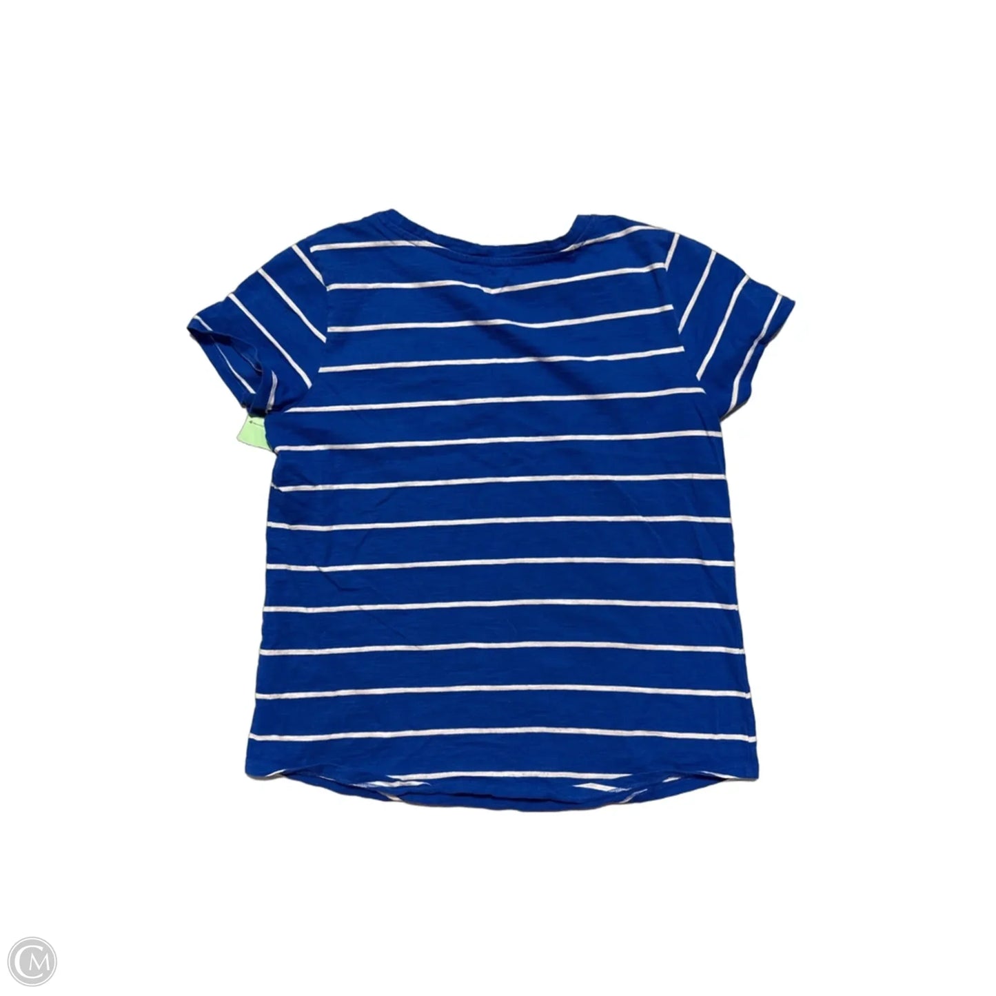 Top Short Sleeve By Sonoma In Blue & White, Size: M
