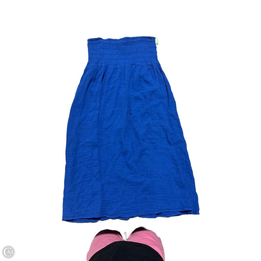 Dress Casual Midi By Old Navy In Blue, Size: M
