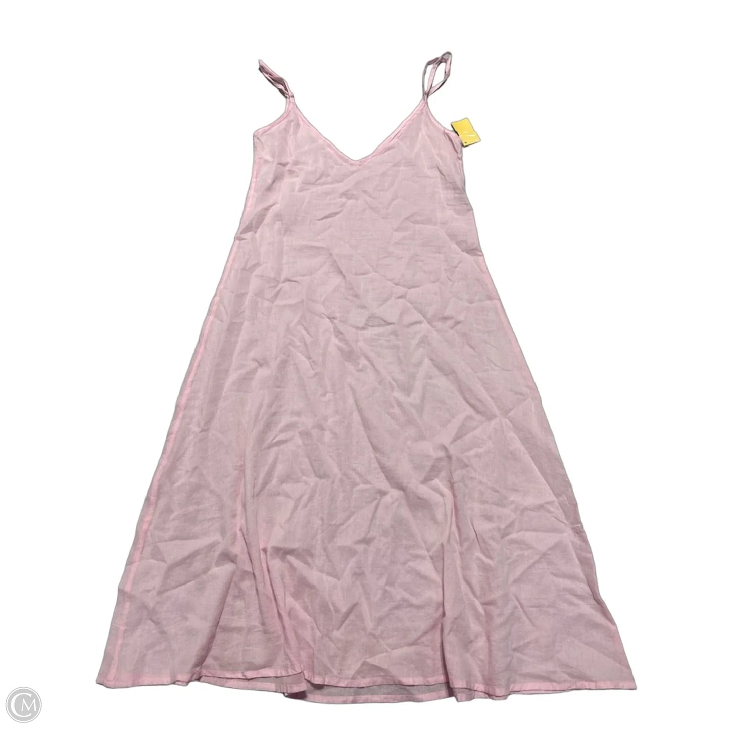 Dress Casual Midi By Cmc In Pink, Size: L