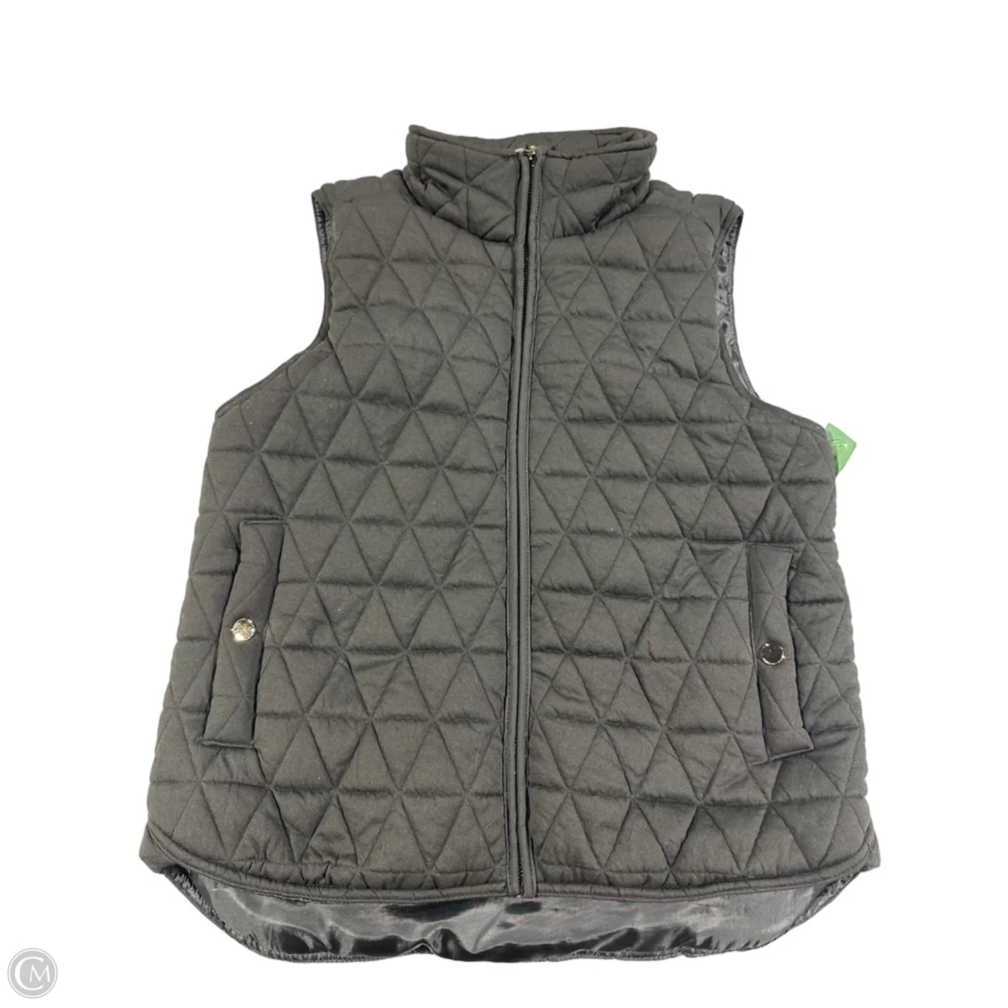 Vest Puffer & Quilted By Pulse In Black, Size: S