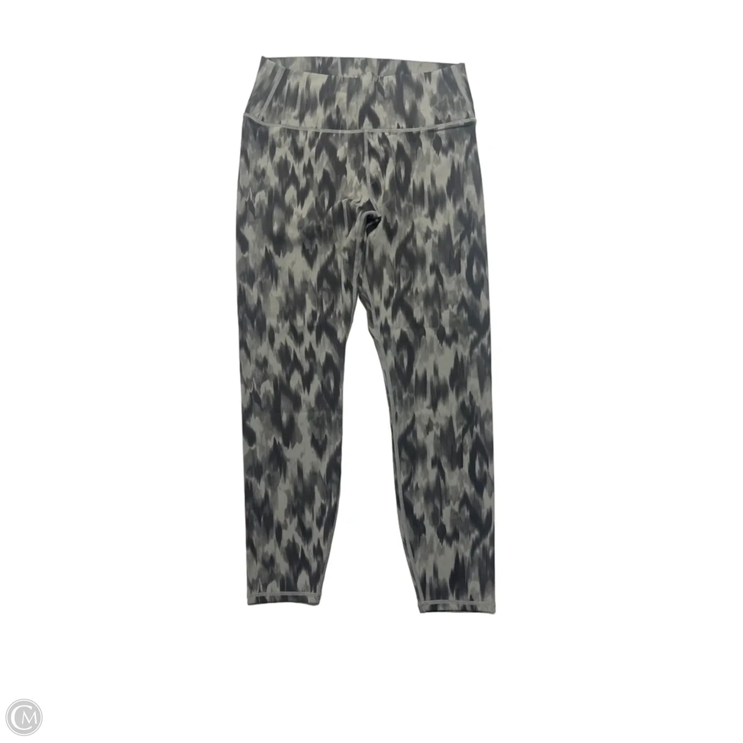 Athletic Leggings By Varley In Black & Green, Size: L