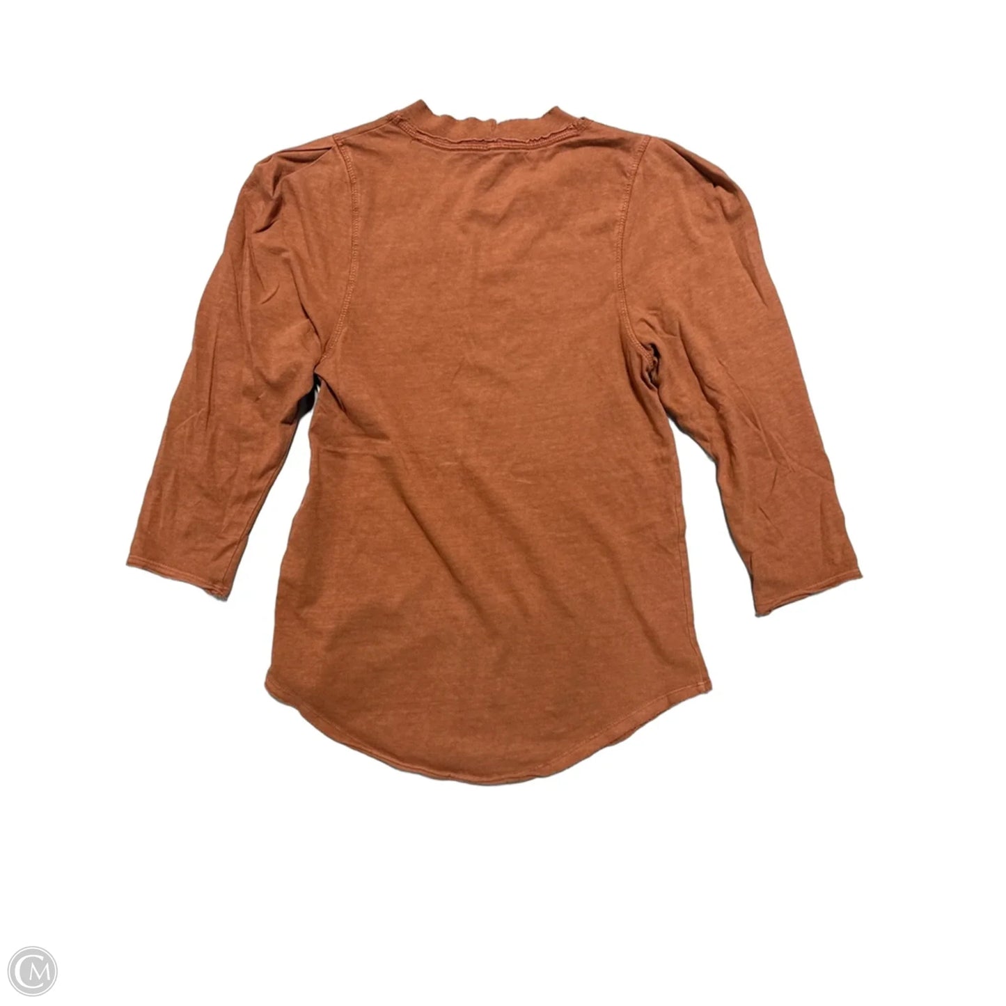 Top 3/4 Sleeve By We The Free In Brown, Size: Xs