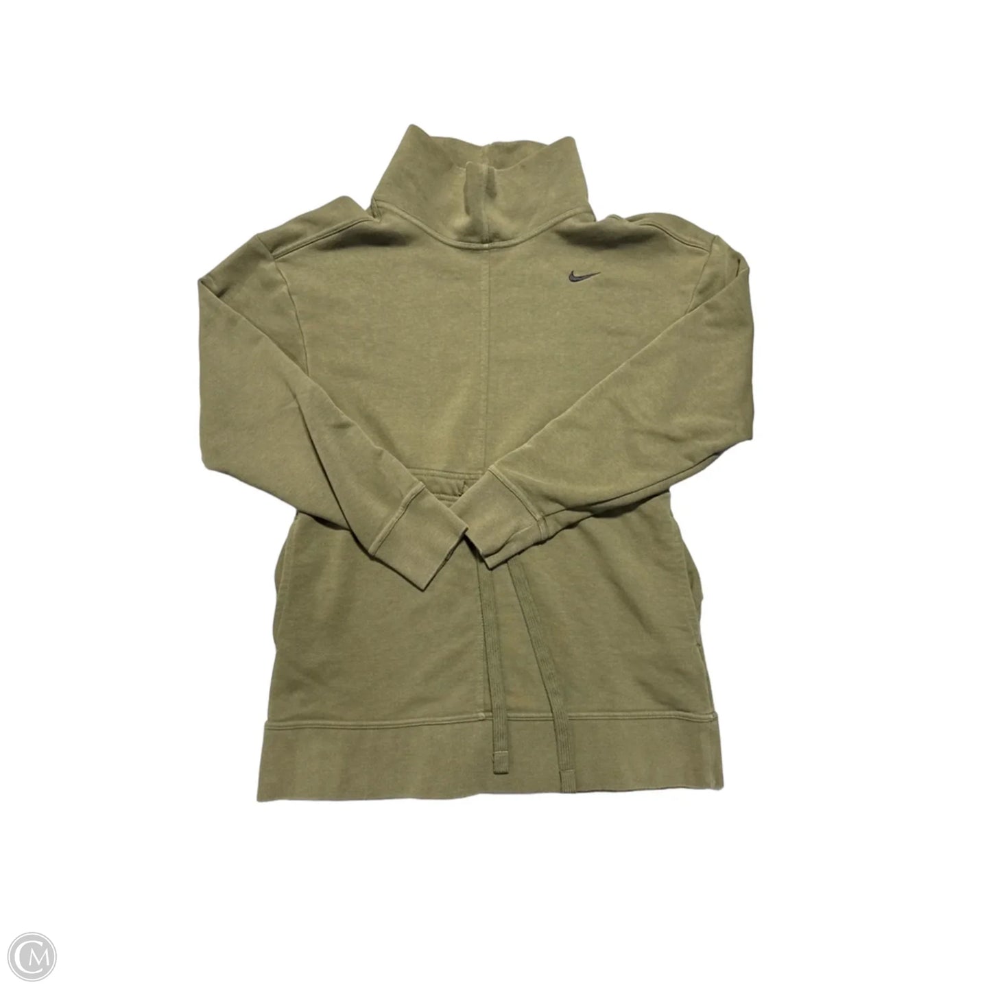 Top Long Sleeve By Nike In Green, Size: Xs