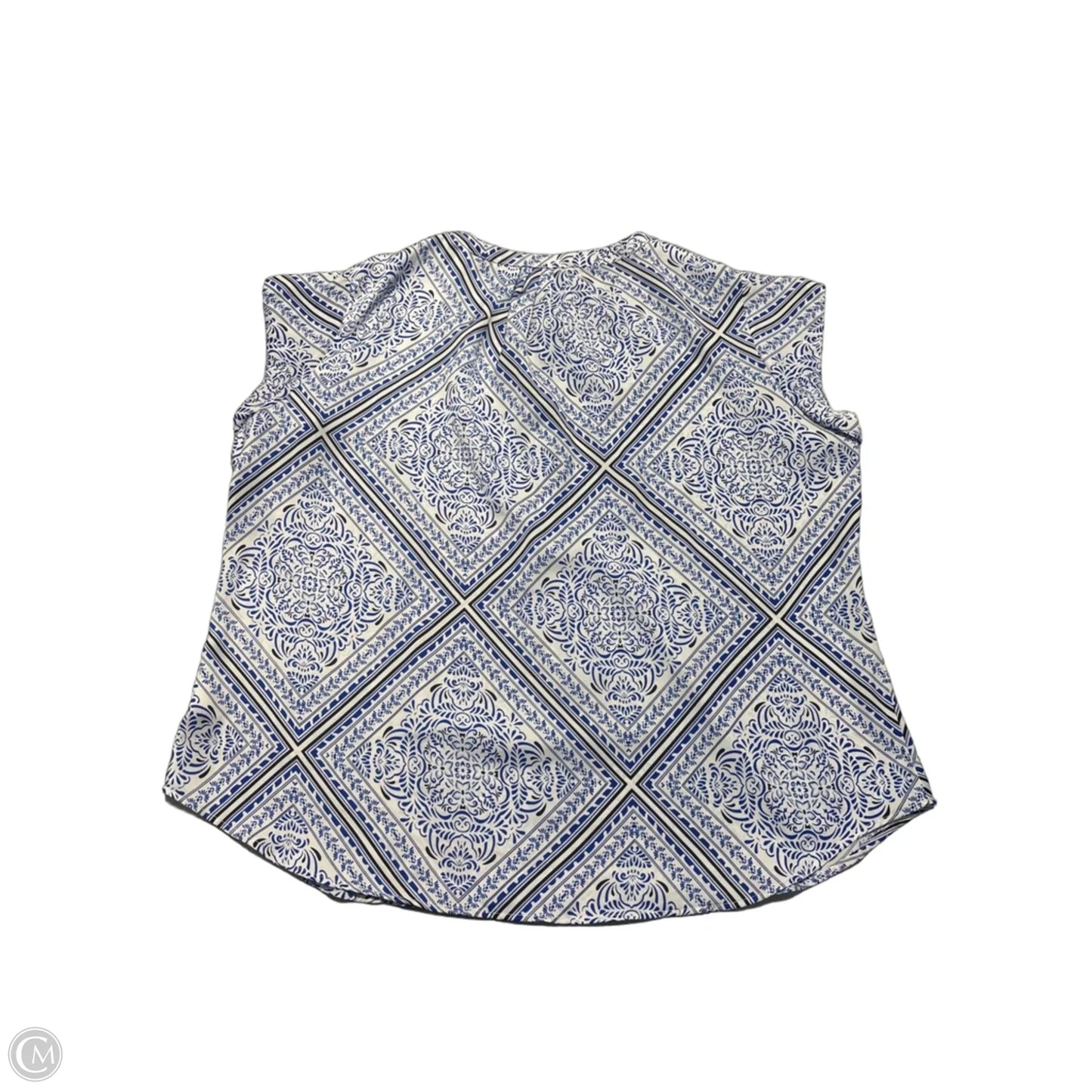 Top Short Sleeve By Liz Claiborne In Floral Print, Size: Xl