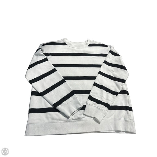 Sweatshirt Crewneck By H&m In Black & White, Size: M