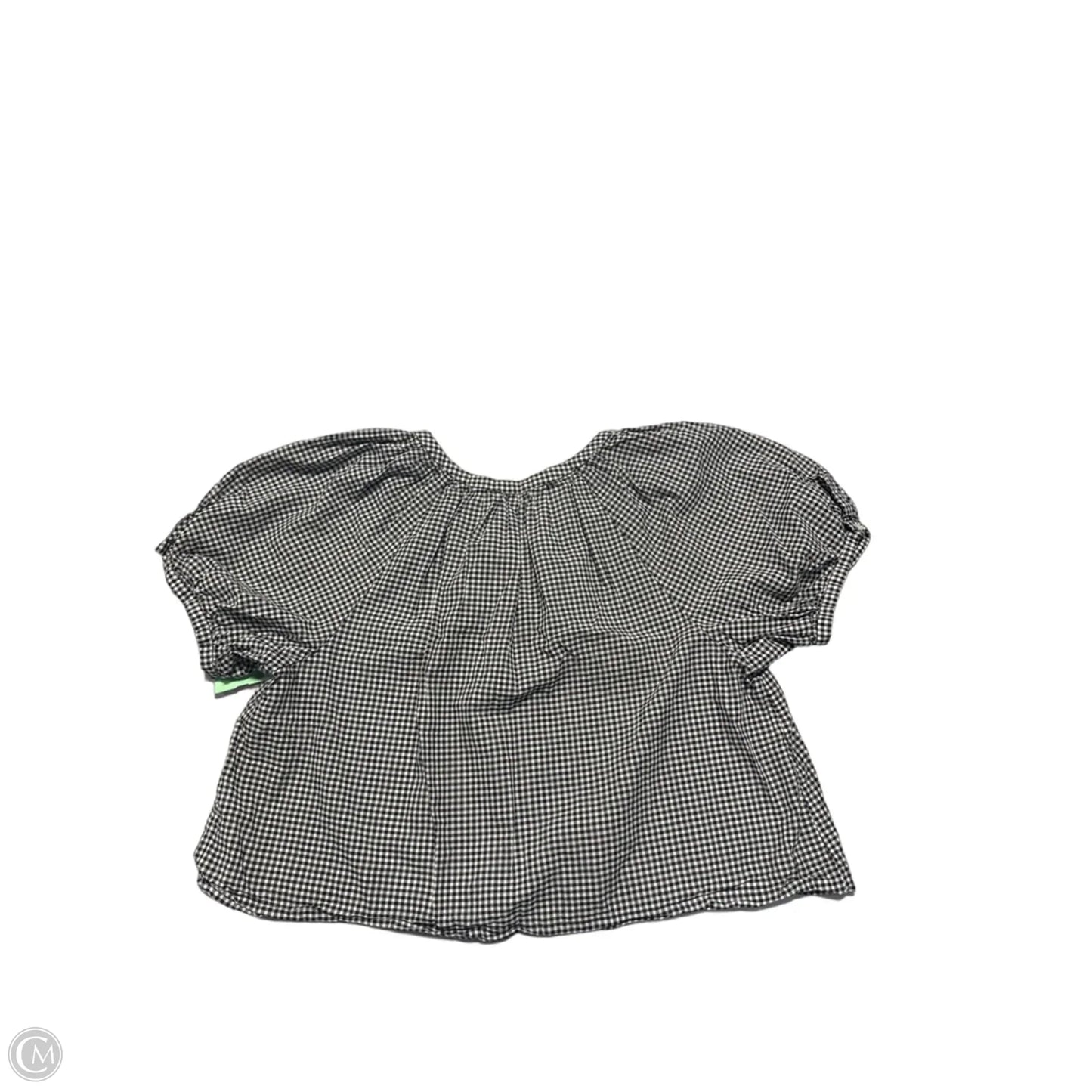 Top Short Sleeve By Industry In Black & White, Size: M