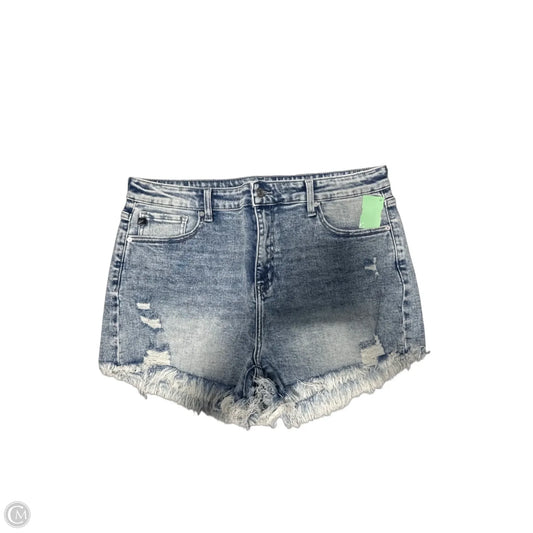 Shorts By Kancan In Blue Denim, Size: Xl