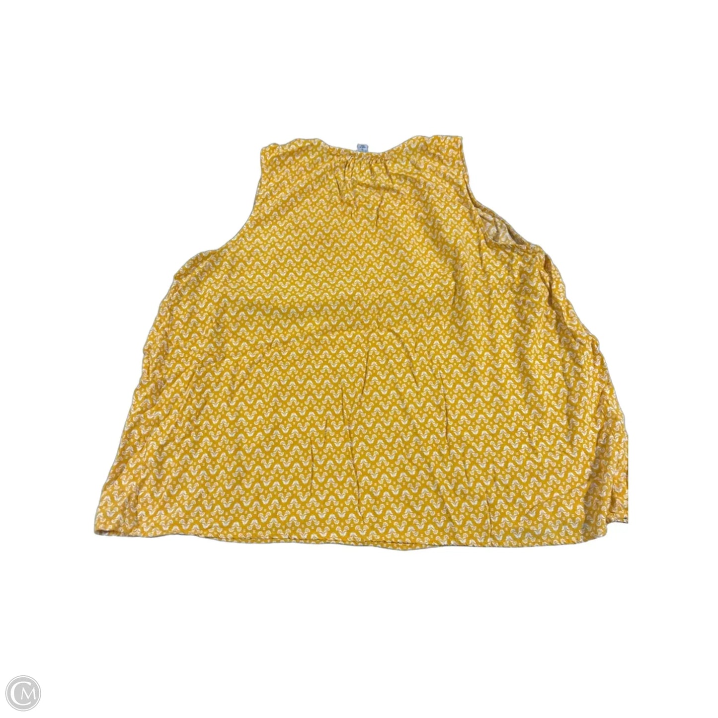 Tank Top By Croft And Barrow In Yellow, Size: 1x
