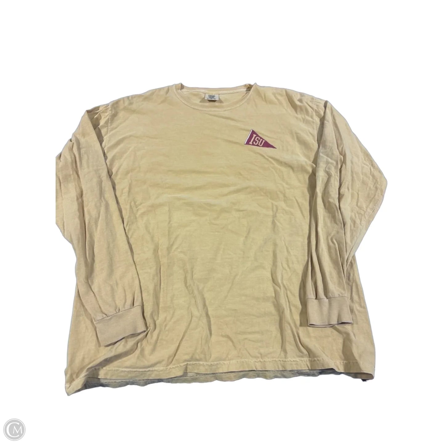 Top Long Sleeve By Comfort Colors In Yellow, Size: Xl