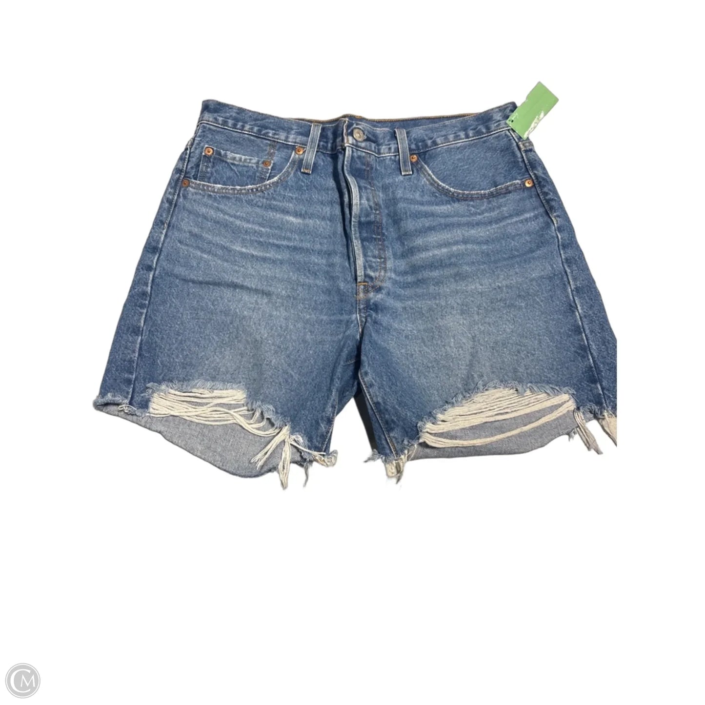 Shorts By American Eagle In Blue Denim, Size: 14
