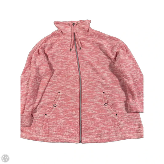 Sweatshirt Hoodie By Allison Daley In Pink, Size: M
