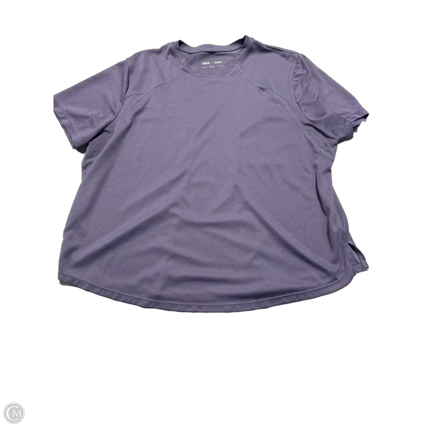 Athletic Top Short Sleeve By Asos In Purple, Size: 1x
