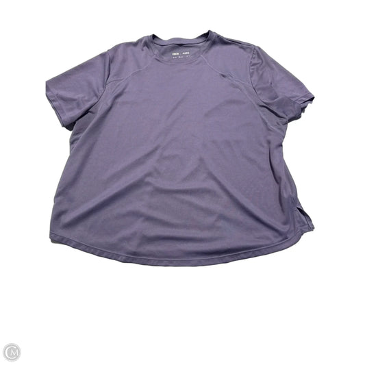 Athletic Top Short Sleeve By Asos In Purple, Size: 1x