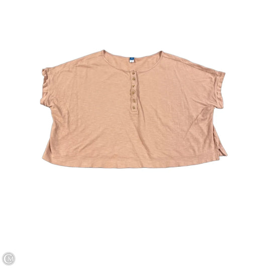 Top Short Sleeve By Old Navy In Pink, Size: Xxl
