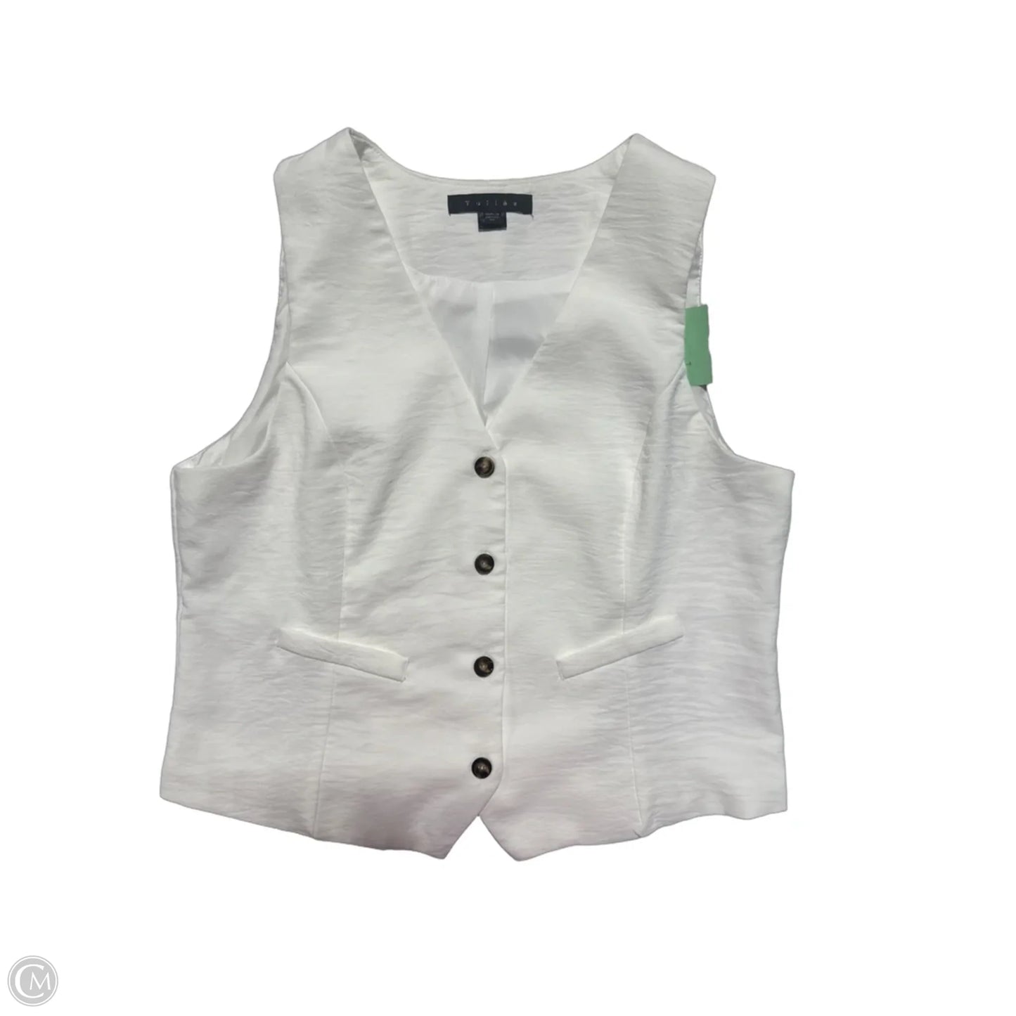 Tank Top By Tulle In White, Size: Xl