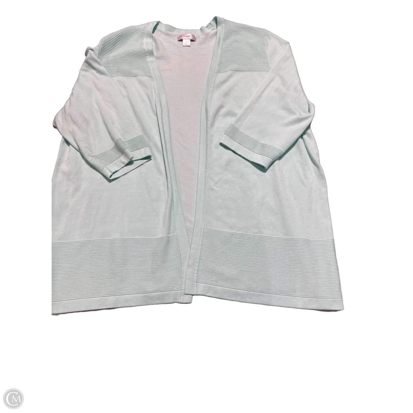 Cardigan By Cj Banks In Teal, Size: 3x