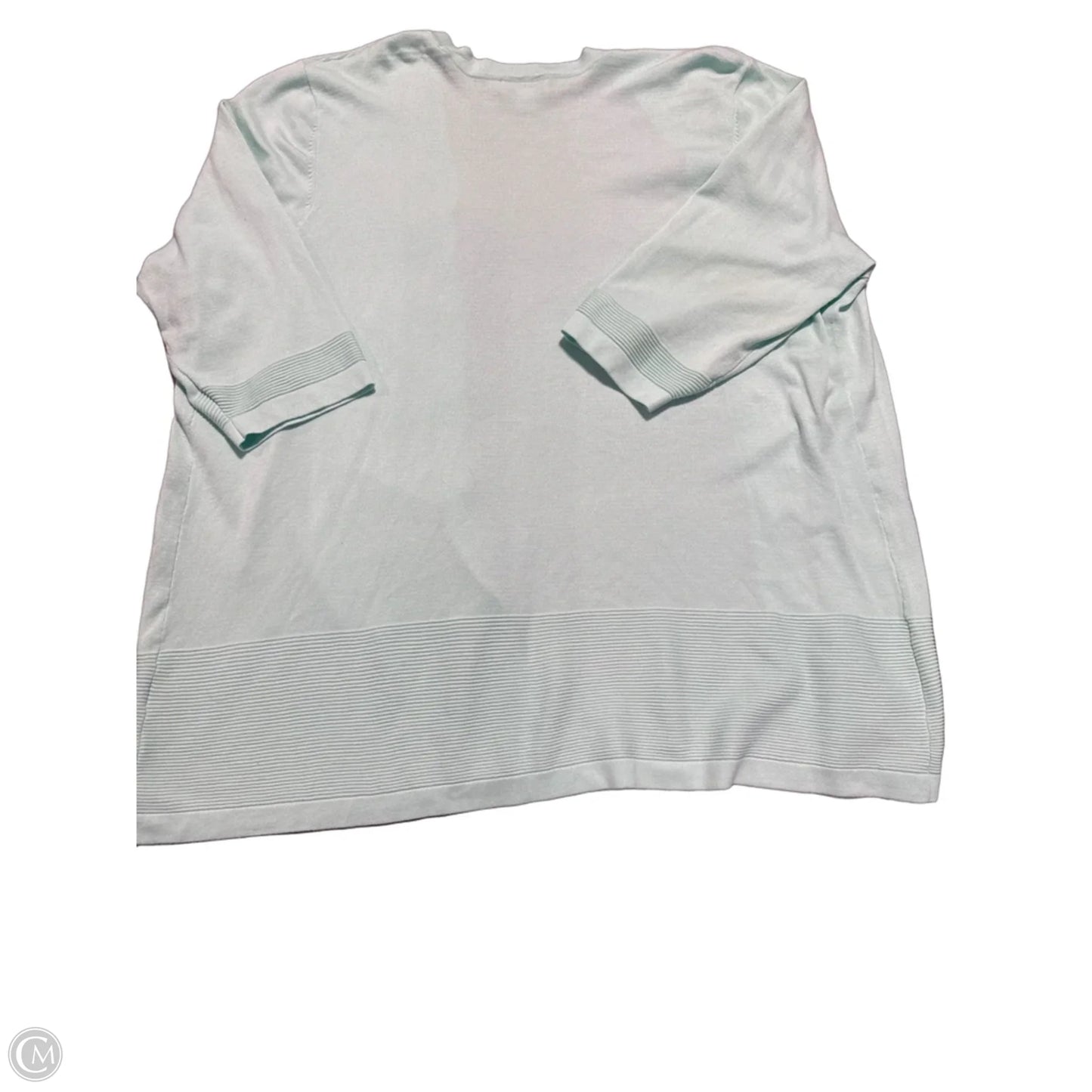 Cardigan By Cj Banks In Teal, Size: 3x