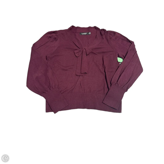 Sweater By Ralph Lauren In Maroon, Size: M