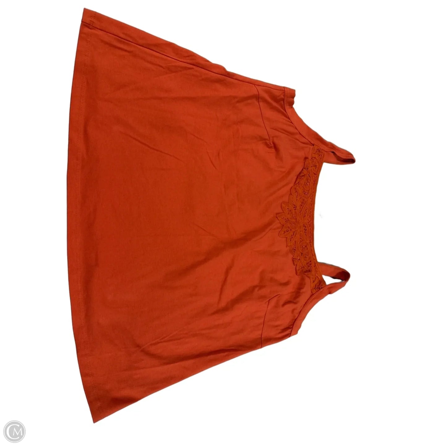 Tank Top By Susan Lawrence In Orange, Size: 3x