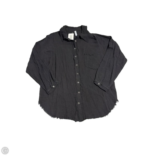 Top Long Sleeve By Zenana In Black, Size: M