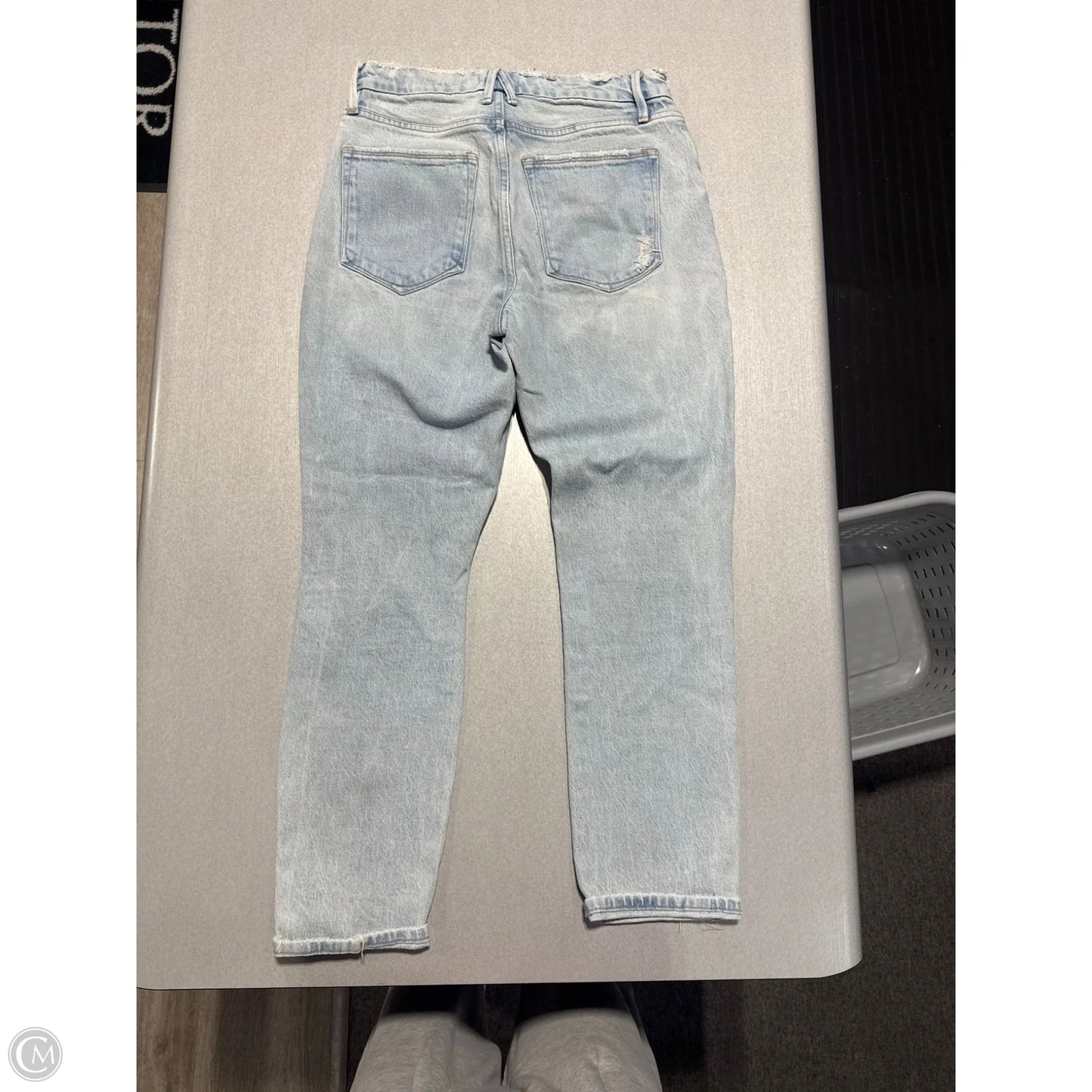 Jeans Skinny By Good American In Blue Denim, Size: 6